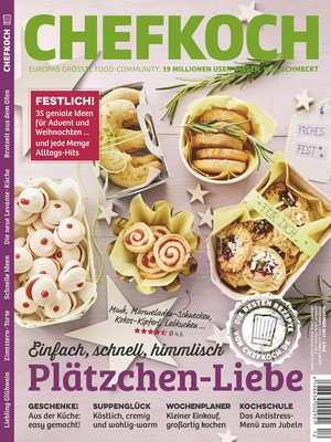 cover image of Chefkoch 12/2019--Plätzchen Liebe